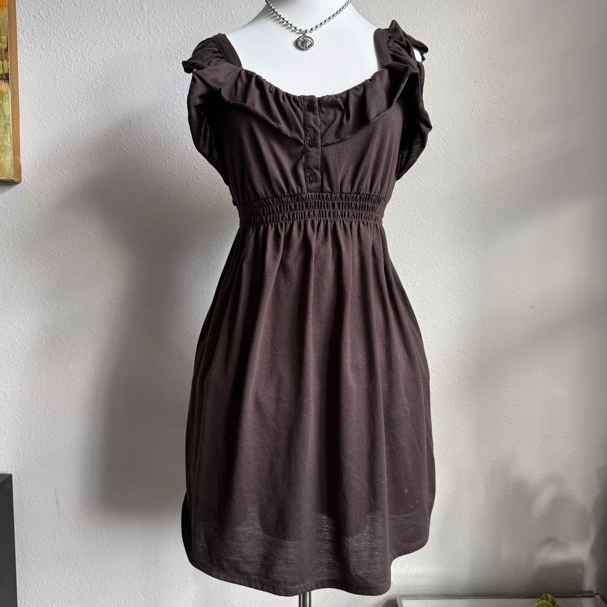 Molly’s brown fall dress