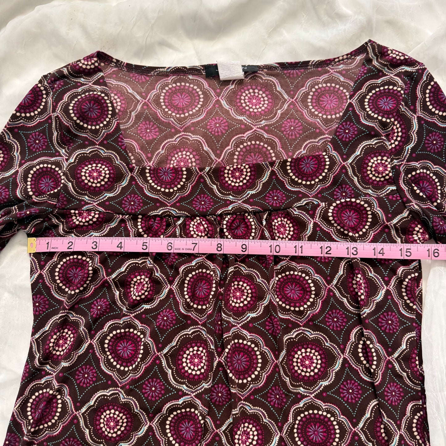 soft boho flower sleeve top