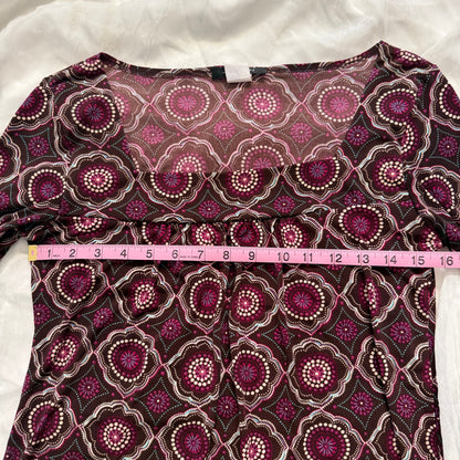 soft boho flower sleeve top