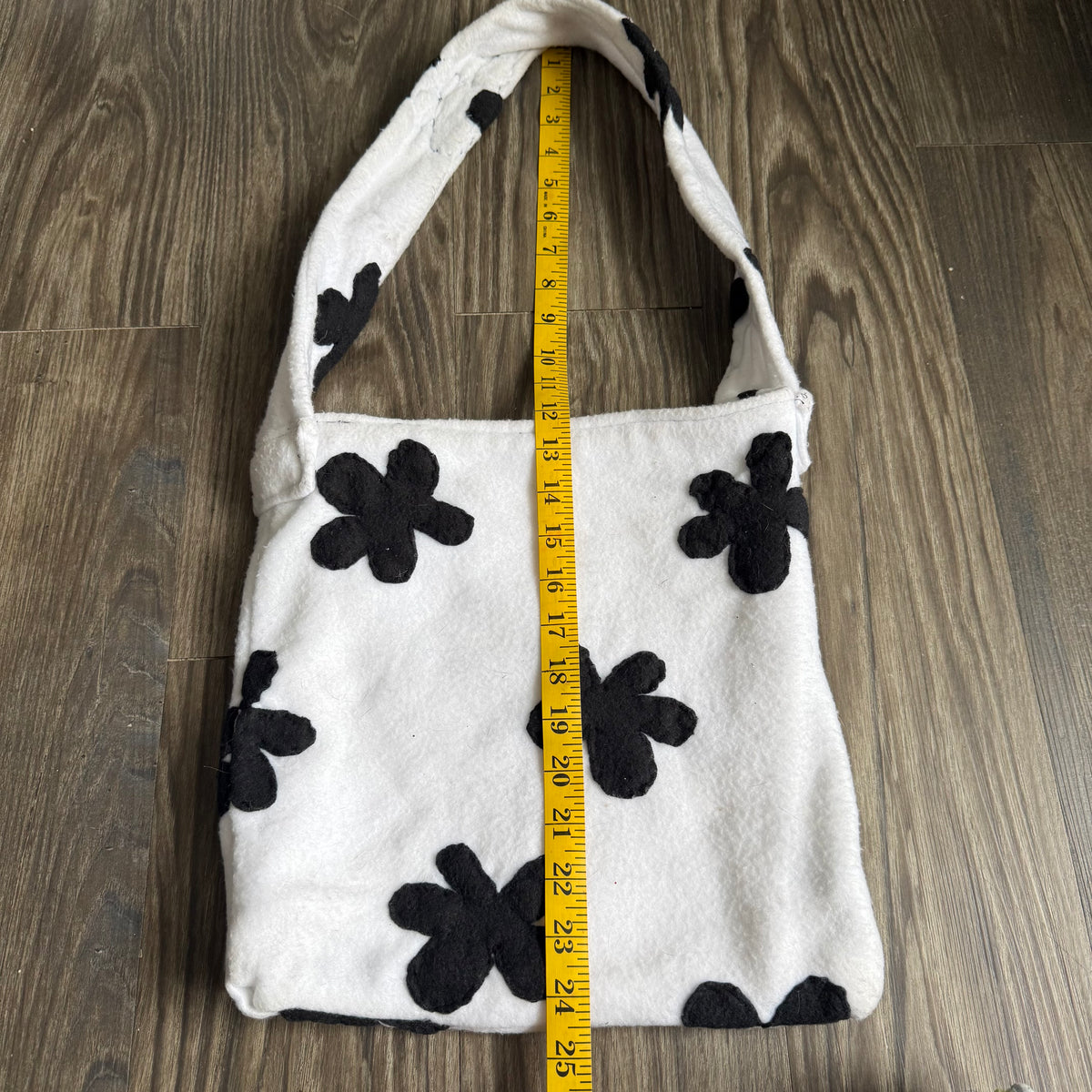 Handmade flower tote bag