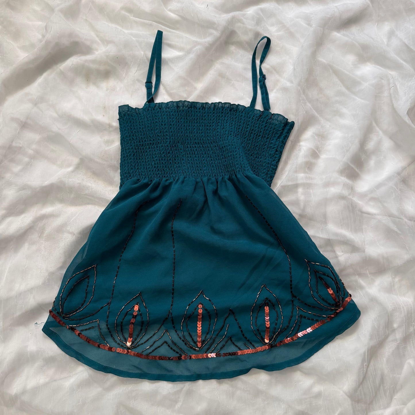 boho sequin tube top