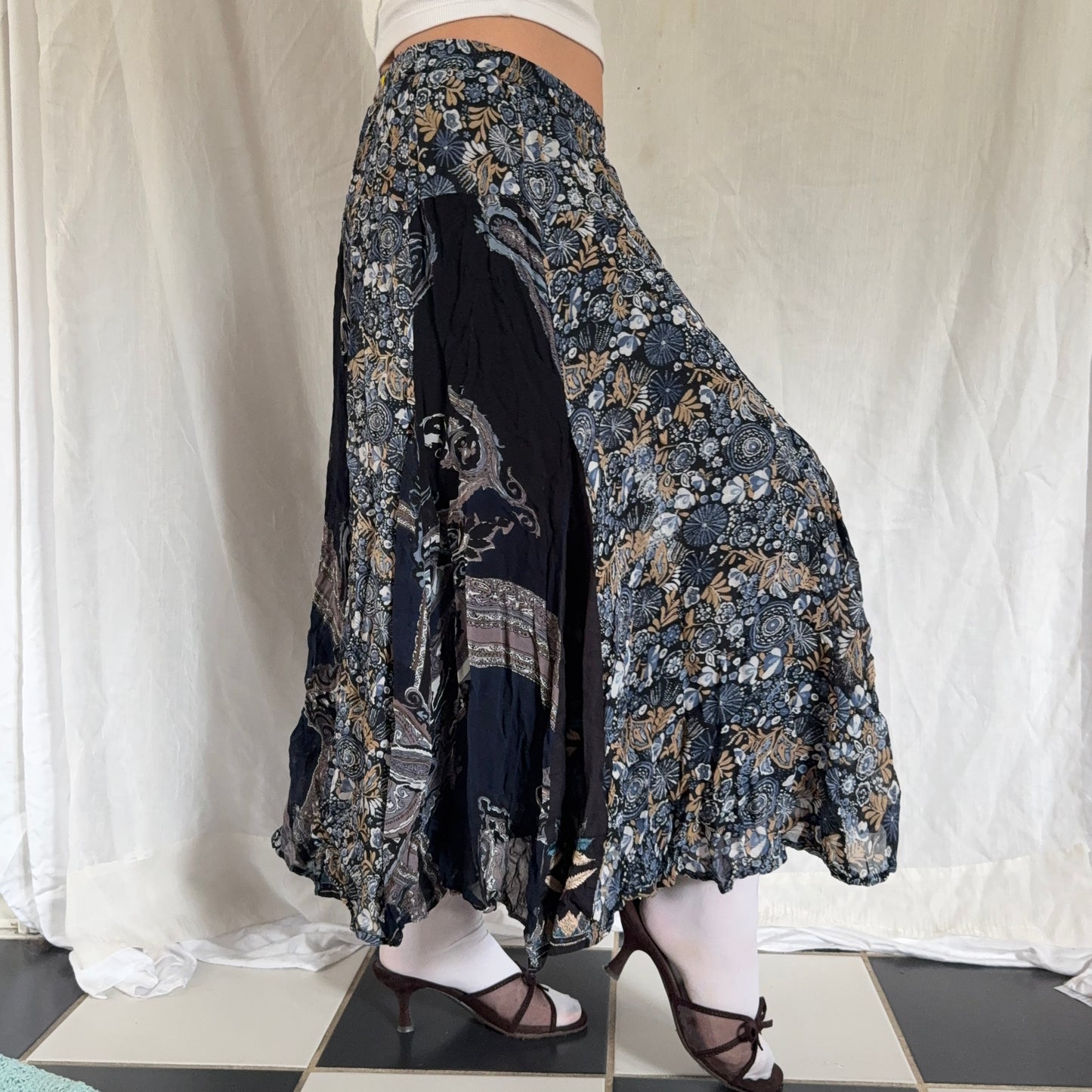 Whimsy navy paisley maxi