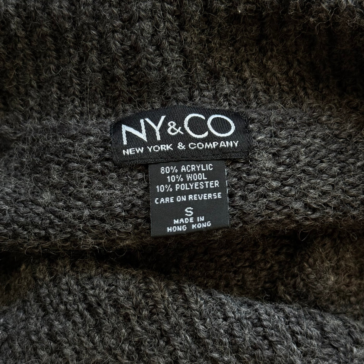 Grey oversized button sweater