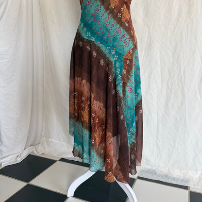2000s fairy asymmetrical flower dress