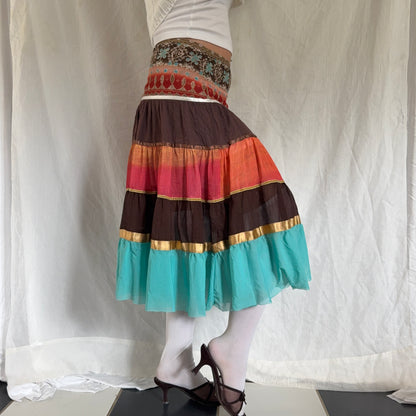 Fairy summer midi skirt