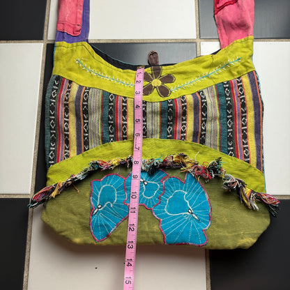 Boho patchwork crossbody bag