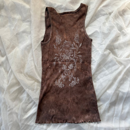 Rhinestone cross tank top