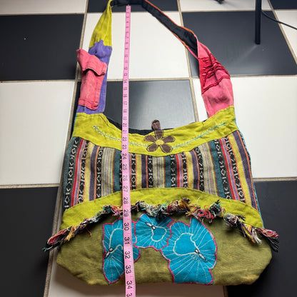 Boho patchwork crossbody bag