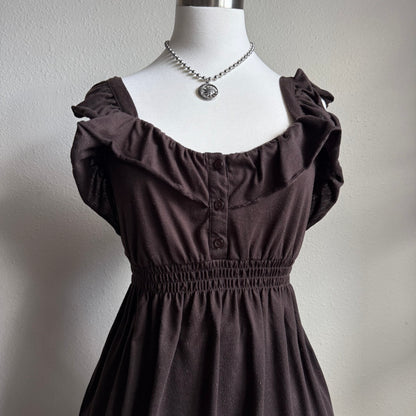 Molly’s brown fall dress