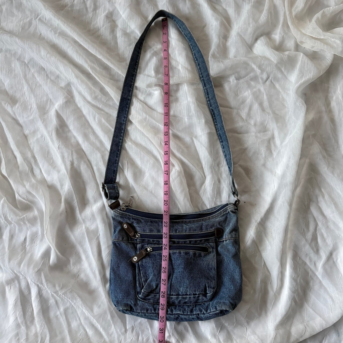Denim crossbody bag