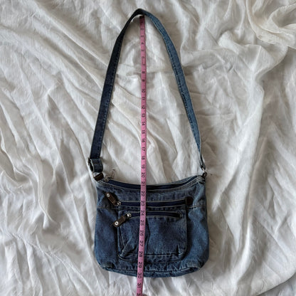 Denim crossbody bag