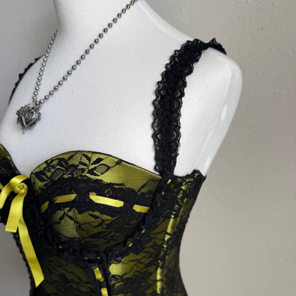 Fredrick’s of Hollywood yellow corset