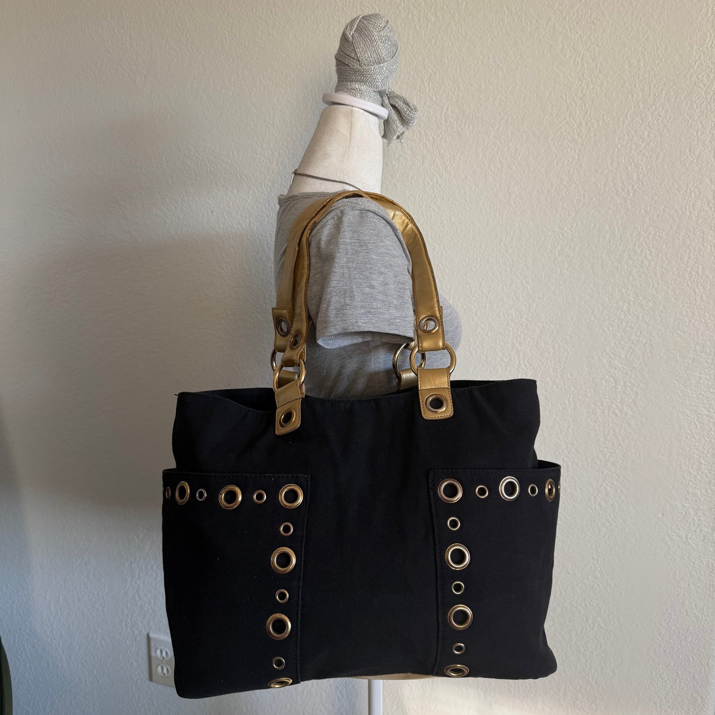 Studded shoulder bag