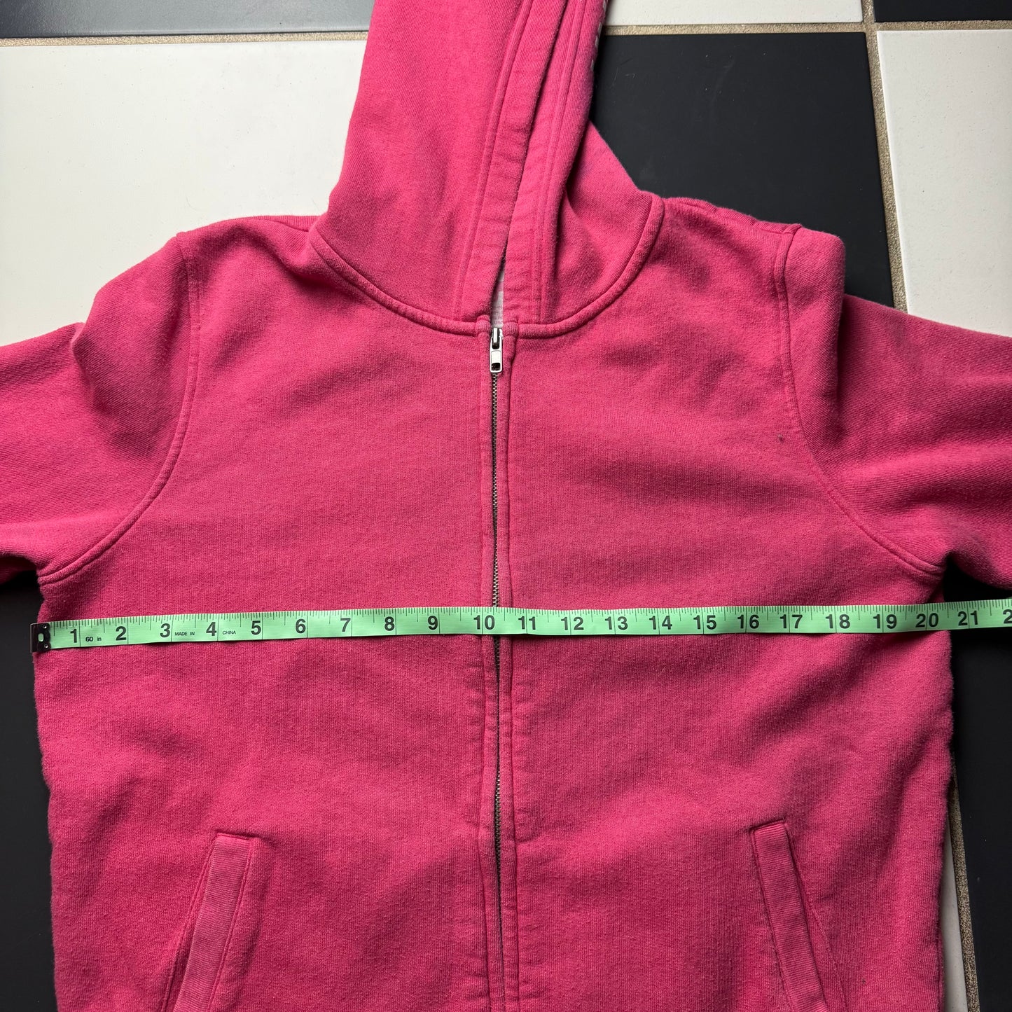 Pink zip up hoodie
