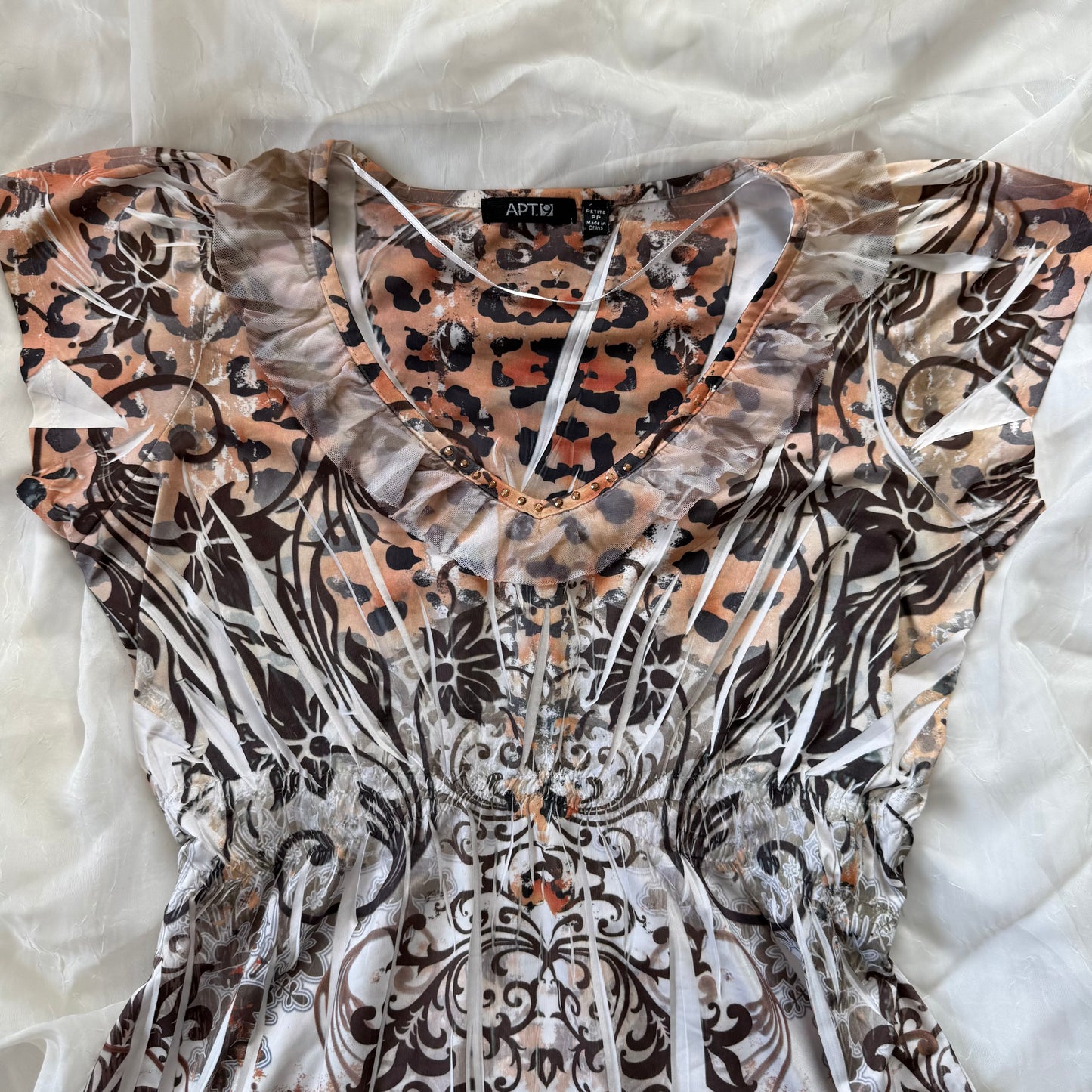 mcbling cheetah print top