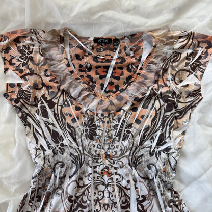 mcbling cheetah print top