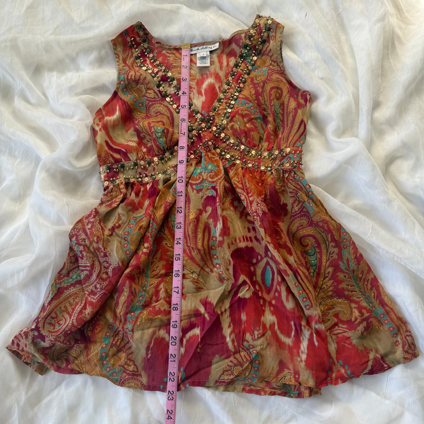 Summer sequin tank top