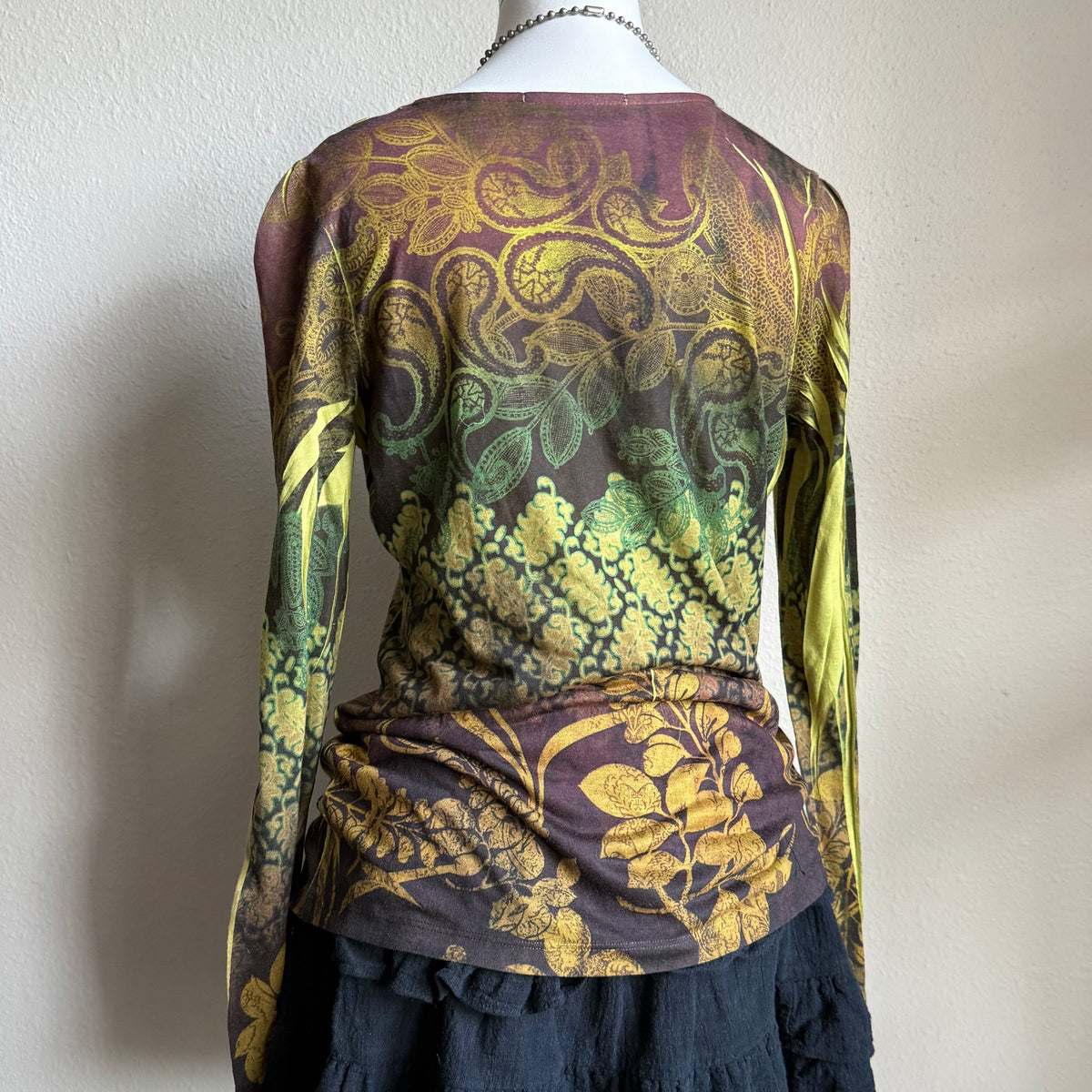 Whimsy grunge green top