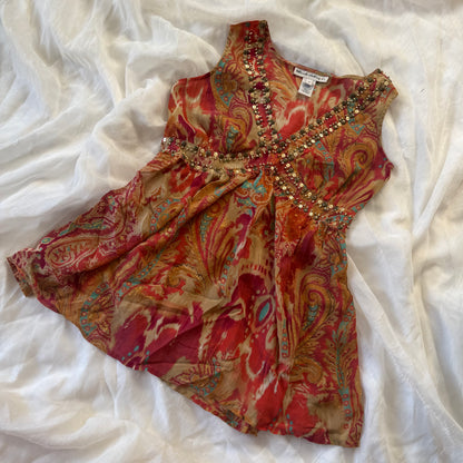 Summer sequin tank top