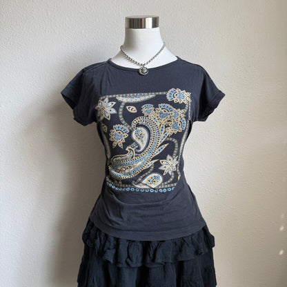 Paisley basic tee
