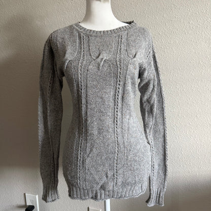 Knitted grey indie sweater