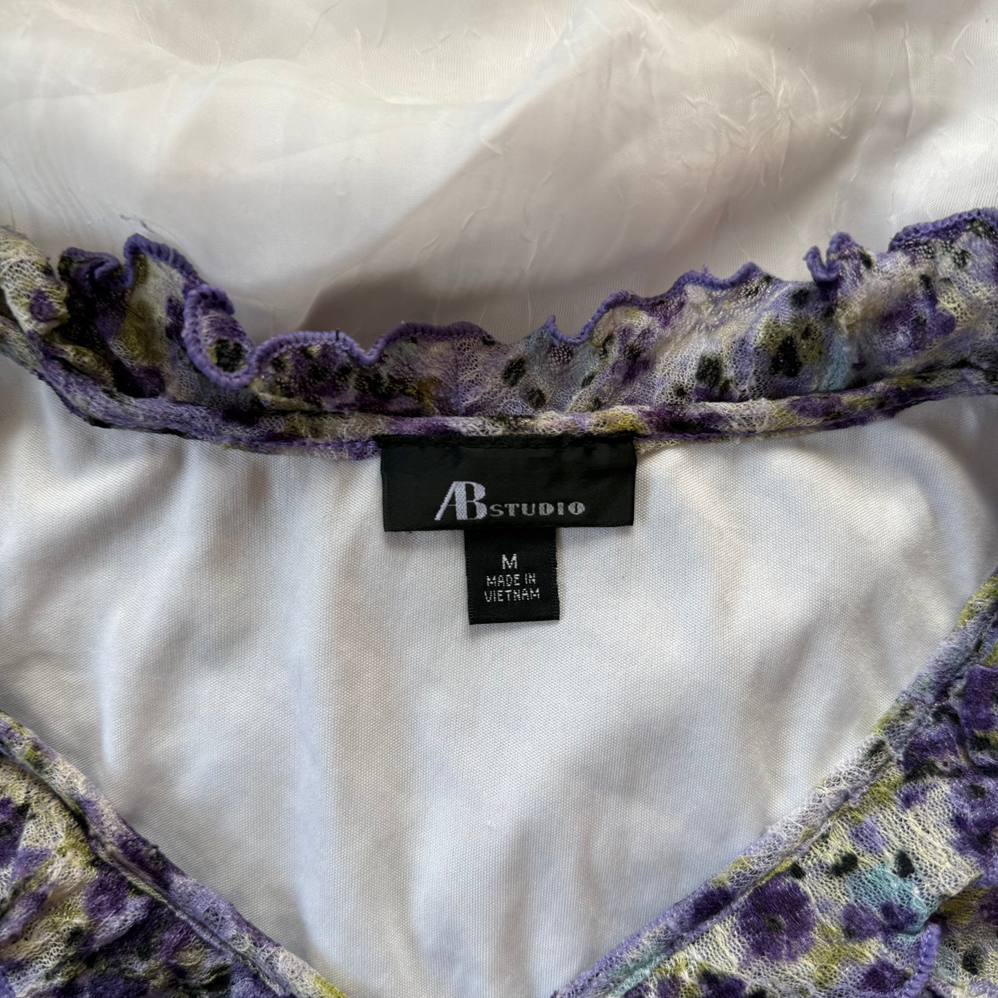 Fairy flower ruffle blouse