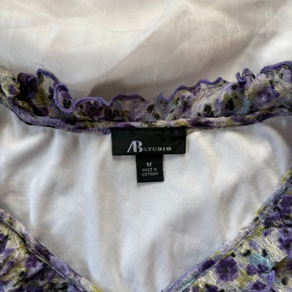 Fairy flower ruffle blouse