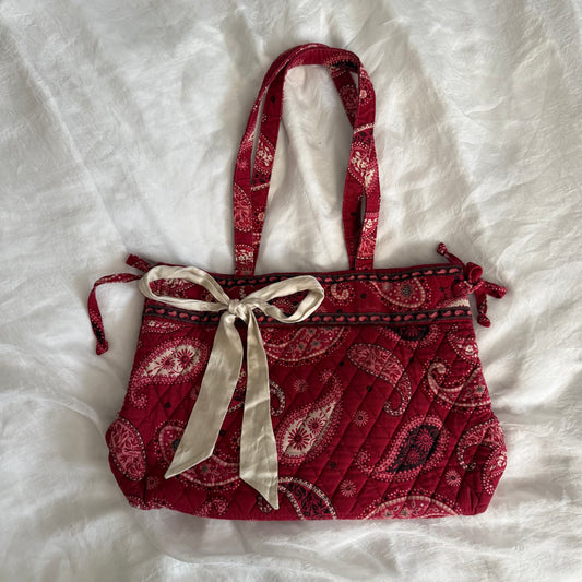 Vera Bradley red paisley shoulder bag