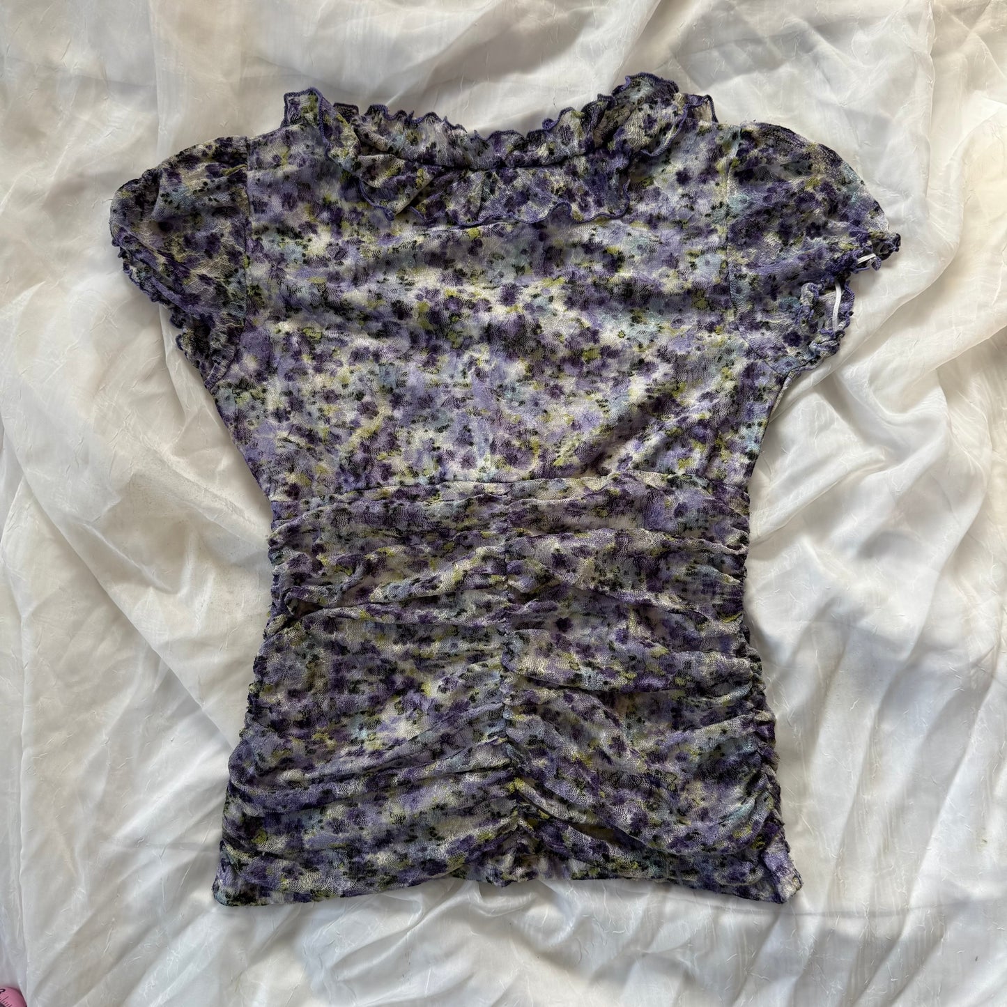 Fairy flower ruffle blouse