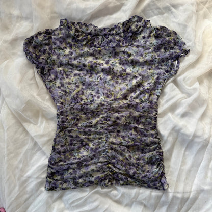 Fairy flower ruffle blouse
