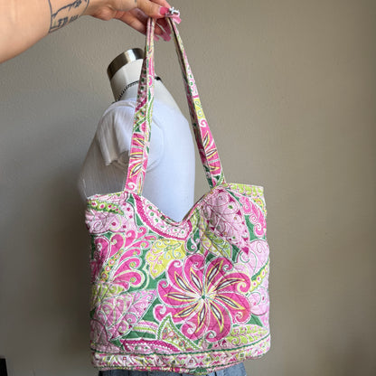 Vera Bradley pinwheel pink shoulder bag