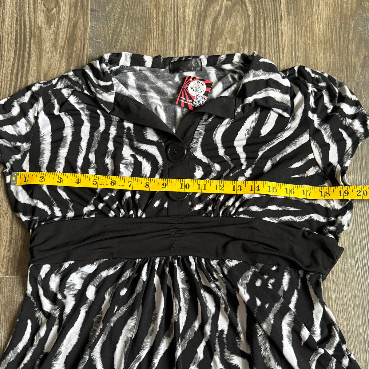 Tiger print babydoll top