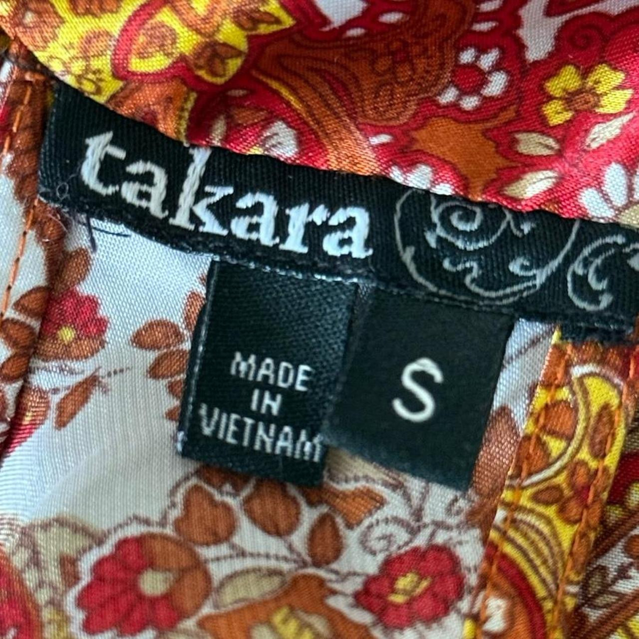 Takara paisley boho halted top