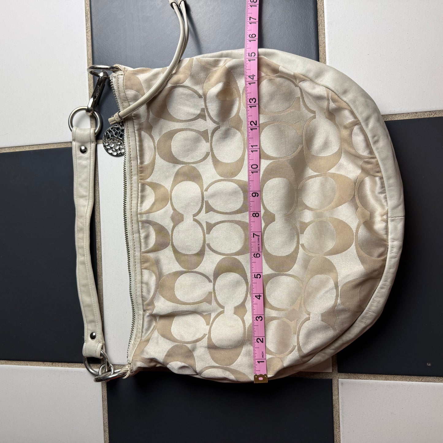 Coach signature hobo shoulder bag