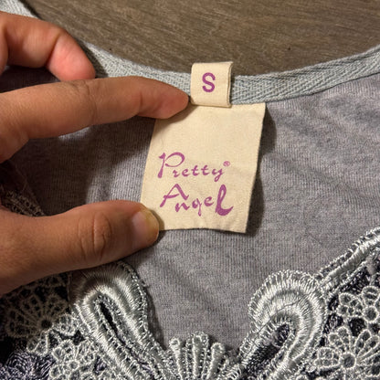Fairy grunge ruffle top