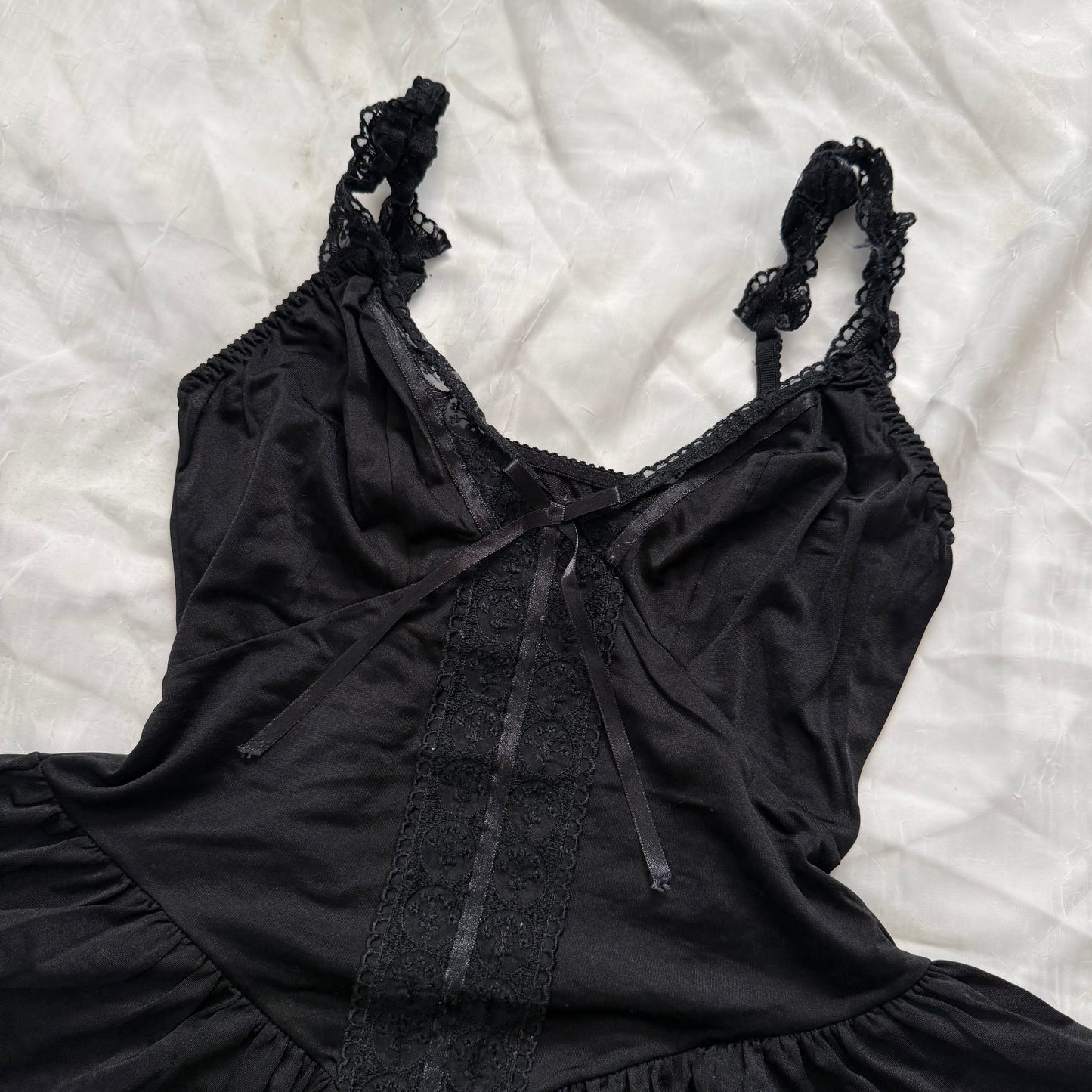 Black lace lingerie cami