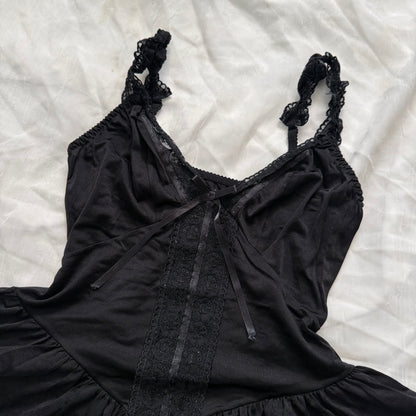 Black lace lingerie cami