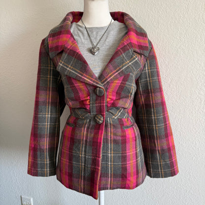 Plaid twee blazer