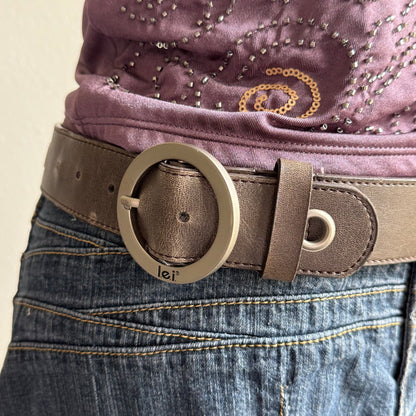 LEI grommet stud belt