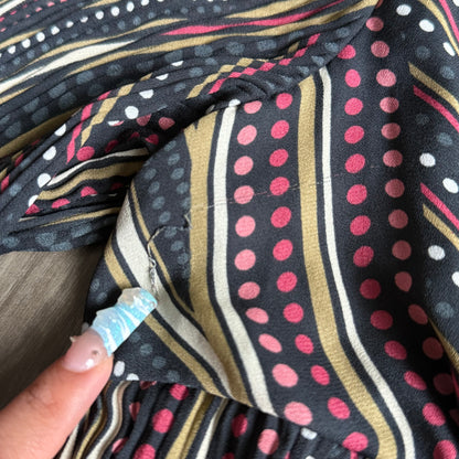 Serenade striped dotted top