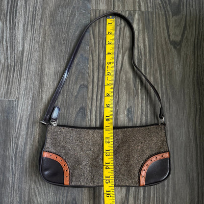 Express brown shoulder bag
