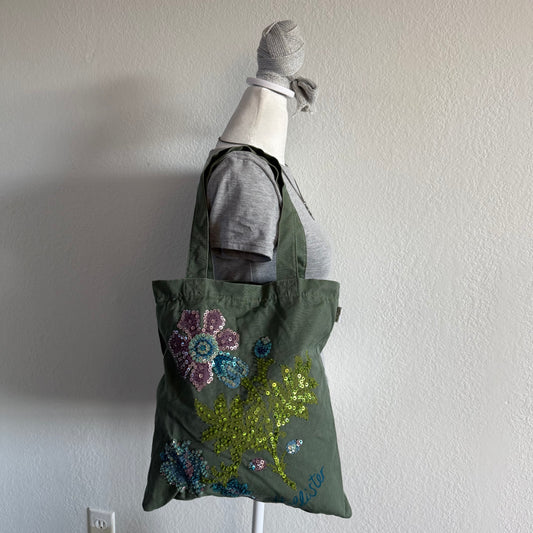 Hollister beaded tote bag