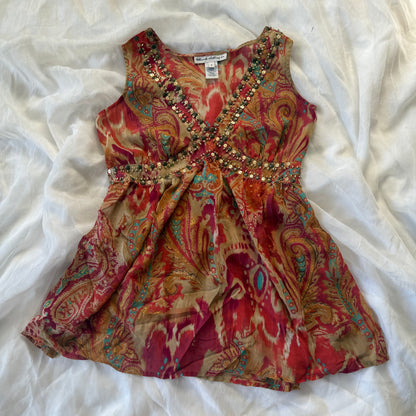 Summer sequin tank top