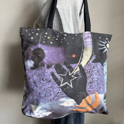 Crystal celestial shoulder bag