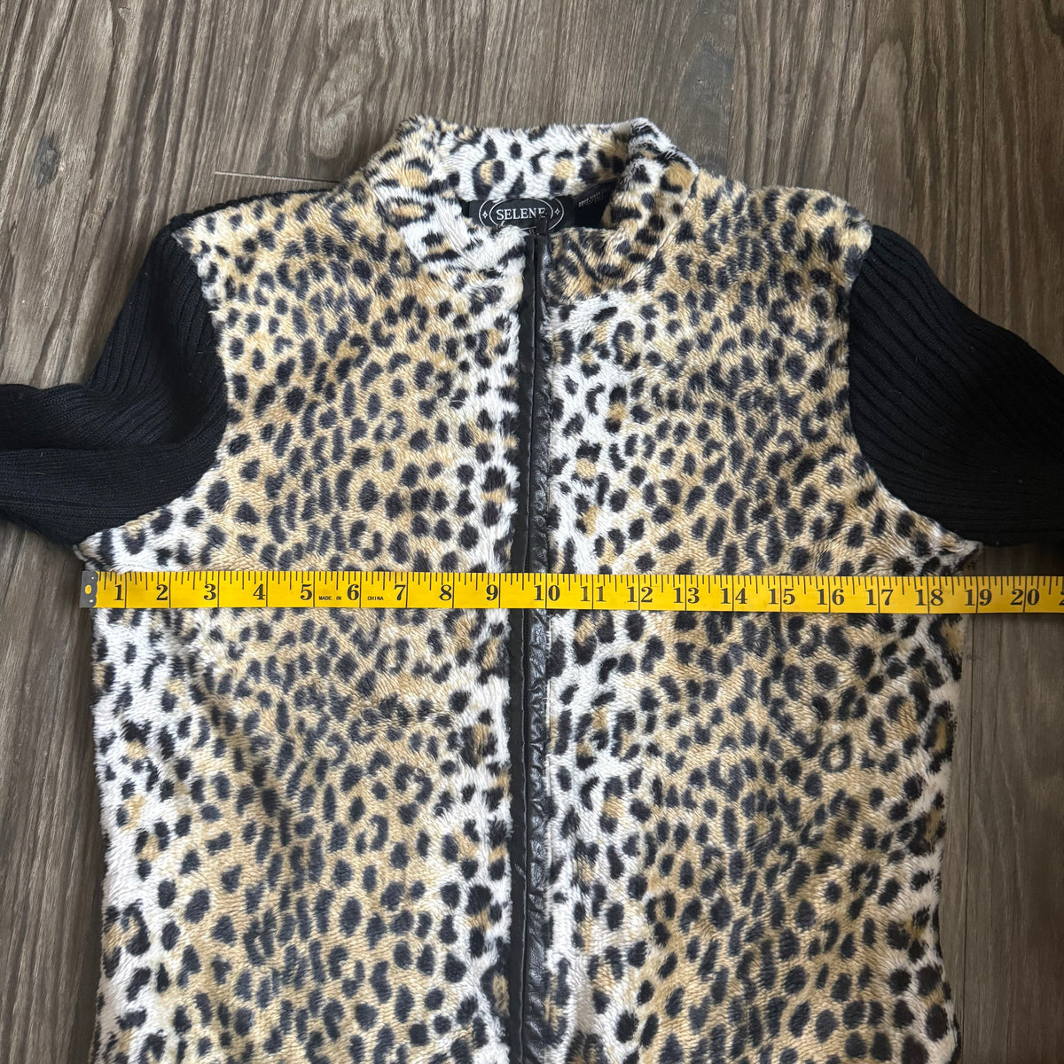 Cheetah zip up jacket