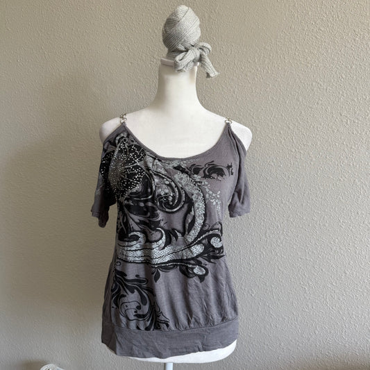 Grunge chain strap top