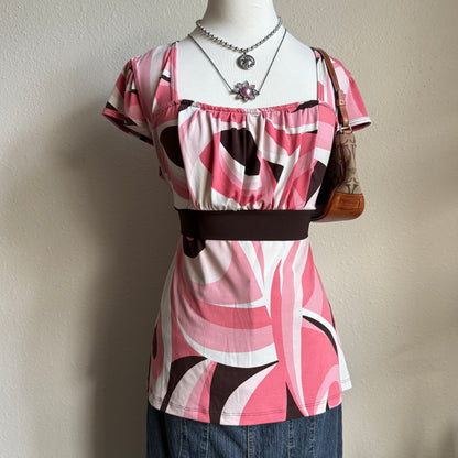 Abby’s swirl babydoll top
