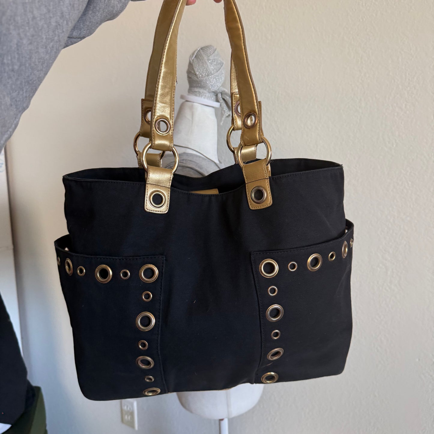 Studded shoulder bag