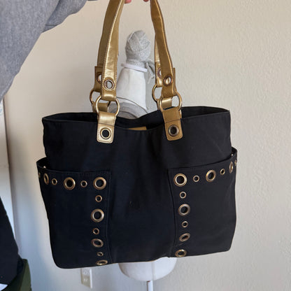 Studded shoulder bag