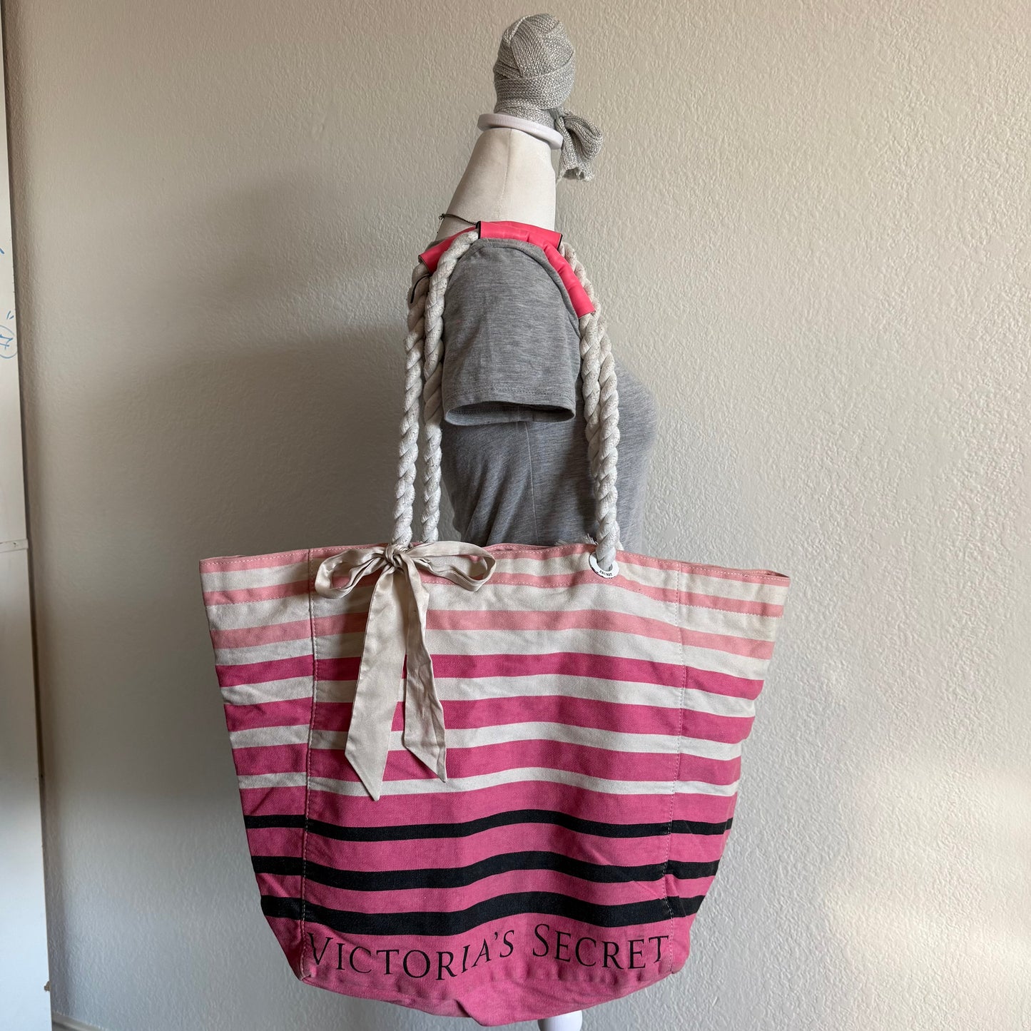 Victoria’s Secret striped beach bag